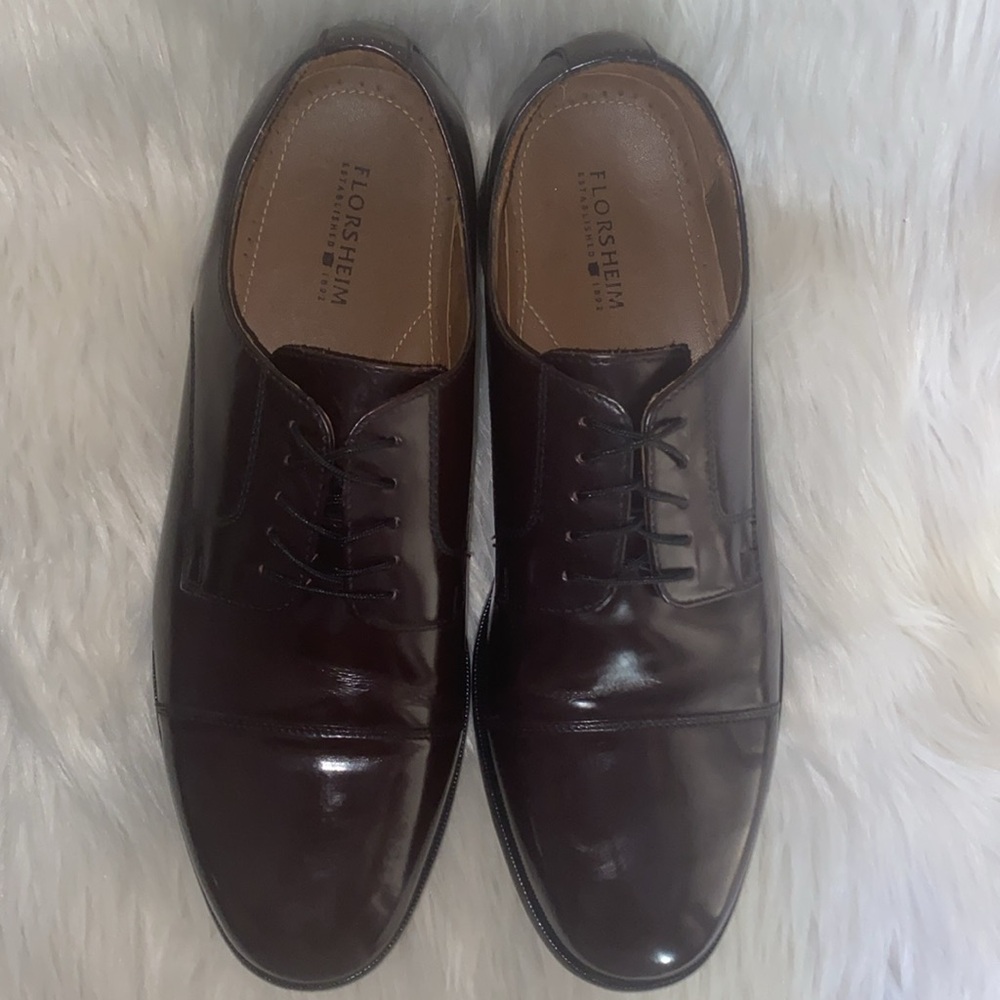 2 for $50 Florsheim Dress Shoes Men's Size 9.5 D Broxton Cap-Toe Leather - Picture 9 of 16